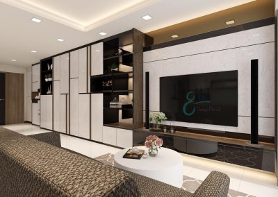11 - Living Room - interior design, interio designers in singapore past project