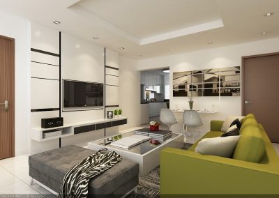 Multi-Award Winning HDB Interior Design Firm - Living Room