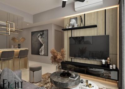 Condo Units Interior Design for Resale Condos - Living Room