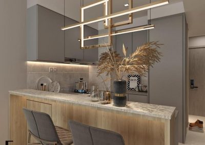 Condo Interior Design for Condo Unit - Bar