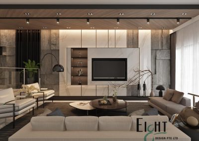 Landed House Interior Design - Living Room