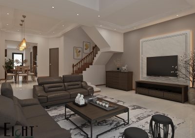 Landed House Interior Design - Living Room