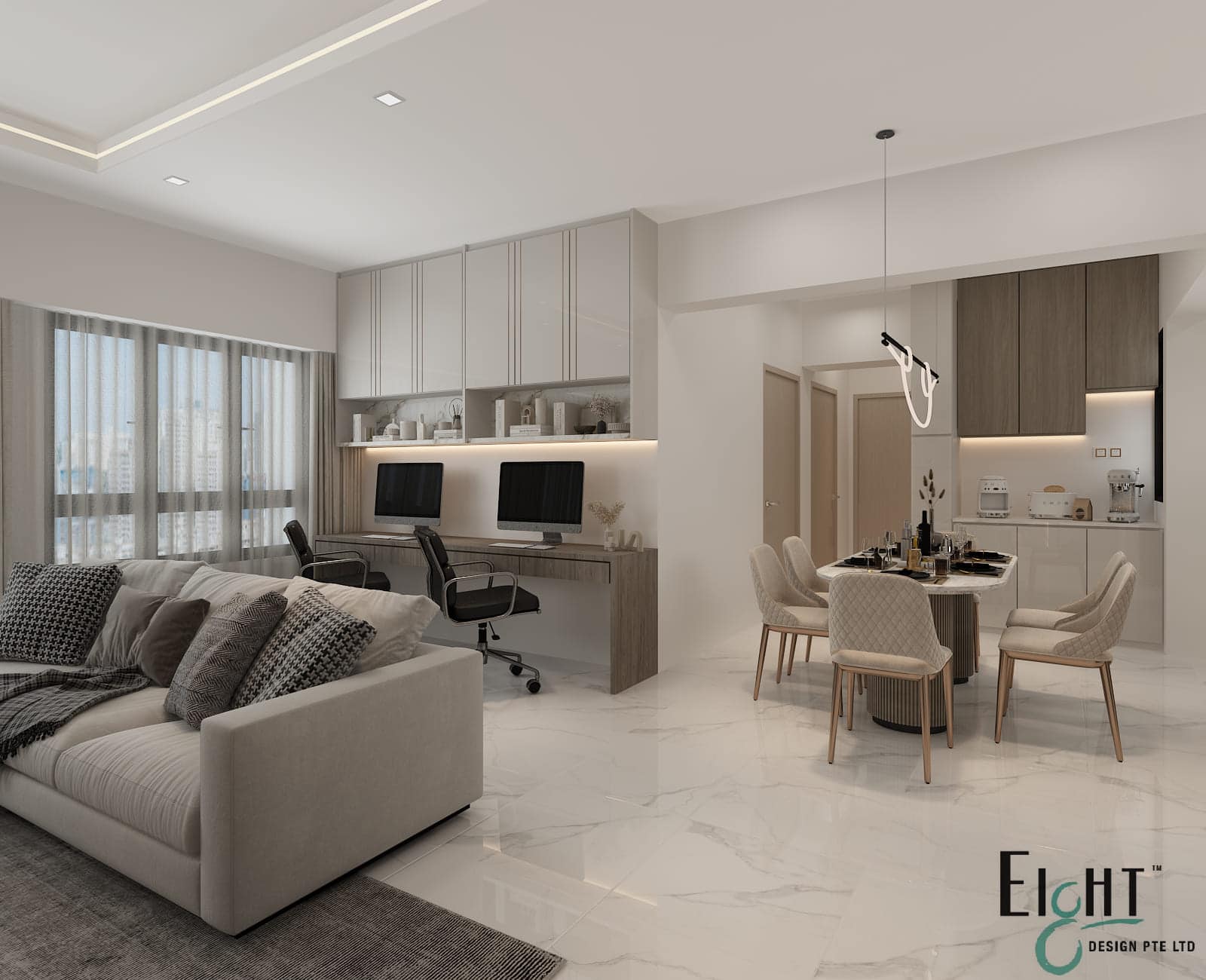 Modern Luxe living room renovation plans